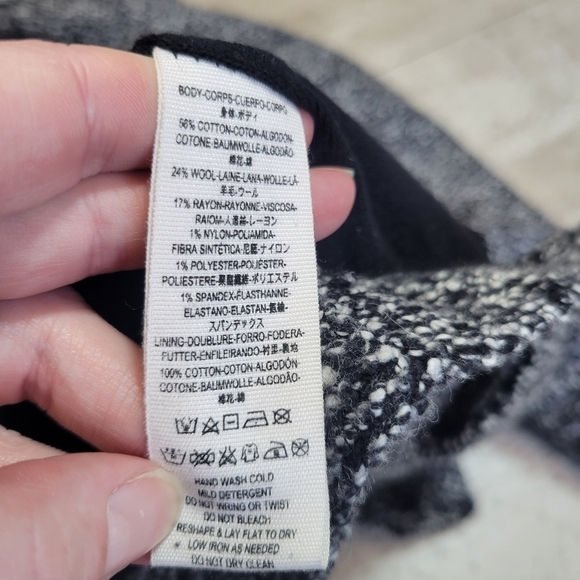 Free People Slouchy Textured Sweater Blazer Coat Size Small - Picture 8 of 8